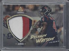 DESHAUN WATSON 2018 PANINI LUMINANCE JUMBO 3 COLOR TEXANS PATCH #D 47/49