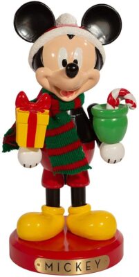 Kurt Adler (DN6211L) Disney Mickey Mouse With Present Nutracker, 10''