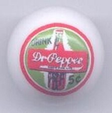Dr. Pepper 1" Glass Logo Marble