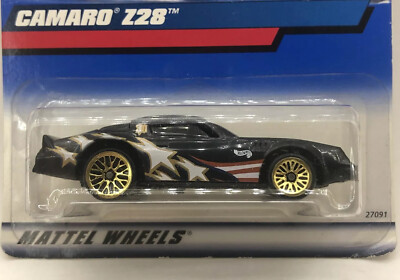 Hot Wheels 2000 Camaro Z28 30 USA Stars Stripes Black Gold WSPs | eBay