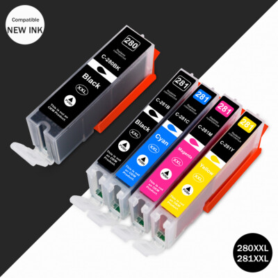 Compatible Ink PGI-280XXL CLI-281XXL For Canon PIXMA TS6120 TR7520 TR8520 TR8500
