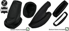 SCHWARZ NAHT LEDER HANDBREMSE SCHALTSACK 2X RAHMEN F?R LOTUS ELISE EXIGE 04-14