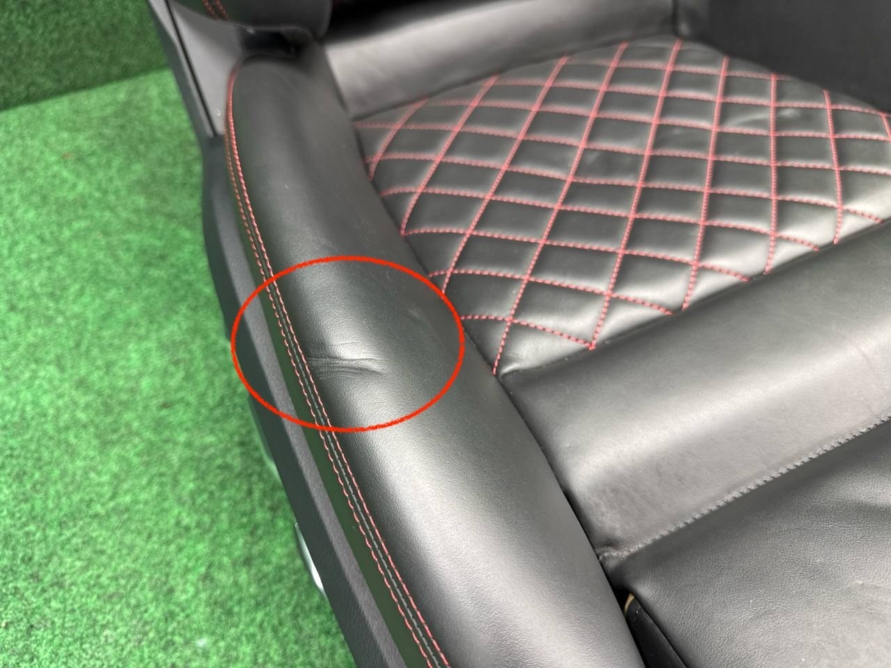 🛑 2017-2023 Audi R8 Spyder Front Right Seat Assembly Black Red Stitching OEM