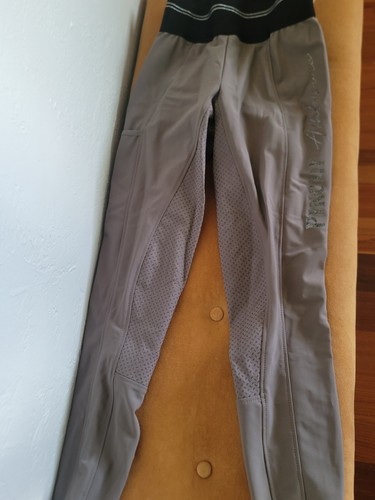 Pikeur Mädchen-Reitleggins IDA GRIP ATHLEISURE, Vollbesatz, anthracite