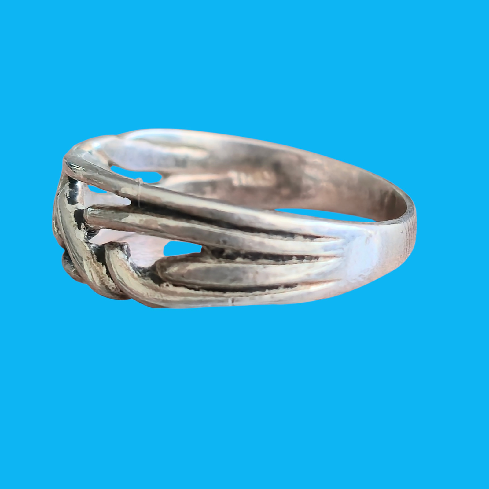 Sterling Silver Interlocking Infinity Knot Ring S… - image 3