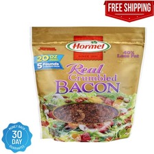 Hormel Real Crumbled Bacon Bits 20 oz 40 Less Fat Ideal for Salads and Recipes
