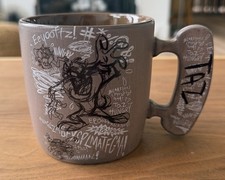 Six Flags Warner Bros. Tasmanian ‘TAZ’ Devil Graffiti Mug Cup - Ultra Rare