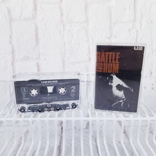 U2 Rattle and hum cassette tape room double play Island 1988