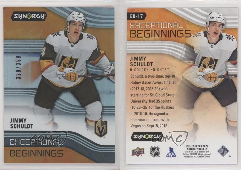 2019 Synergy Exceptional Beginnings Orange 329/399 Jimmy Schuldt Rookie ...