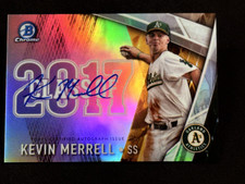 2017 Bowman Chrome CLASS OF 2017 REFRACTOR AUTO Kevin Merrell  172/250