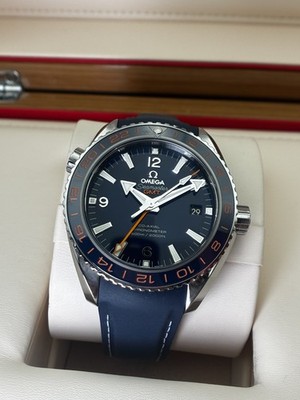 OMEGA Seamaster Planet Ocean Good Planet GMT Rubber Strap 232.32.44.22.03.001