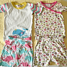 TWO Hanna Andersson Girls Size 5 Adorable Summer Pajama Sets