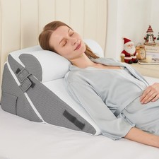Adjustable 2PCS Wedge Pillow Set for Bed, Elevation  Support