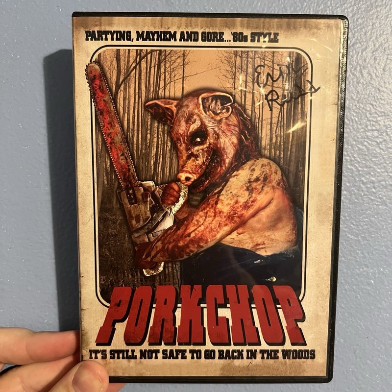 Porkchop 2010 Rare Horror DVD B Movie signed, Camping Slasher.