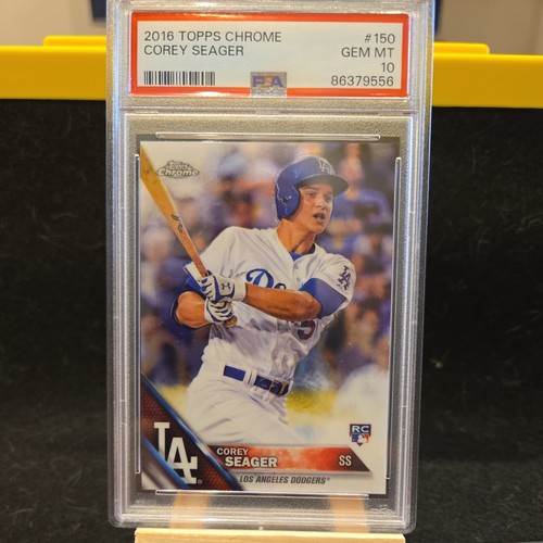 COREY SEAGER 2016 Topps Chrome #150 PSA 910 GEM MINT RC
