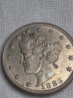 1883 Liberty Head Nickel No CENTS V Nickel US 5C Coin Better Detail VF/XF — photo 3