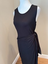 Calvin Klein Womens Black Fitted Sleeveless Above The Knee Sheath Dress 4