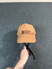 Toyota Tan 5 Panel Hat with Leather Patch Goo...