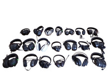 Lot of 20 Wired Different Brands Headphones - Free Shipping
