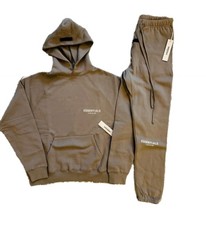 Essentials Fear Of God Authentic Desert Taupe Hoodie  Sweatpant Set Size Medium