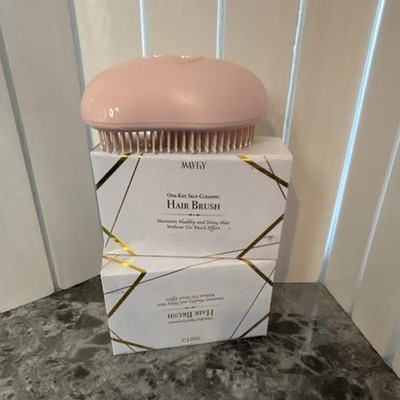 2-MAYFIY One-Key Self-Cleaning Hair Brush RK81 Pink for All Hair Types