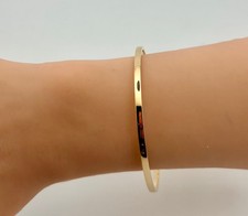 14 K Yellow Gold 2MM-3MM Bangle 7.25"