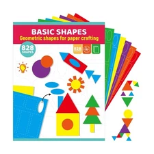 828 Creative Paper Shapes Basic Shapes Pack - Circles, Triangles, S... Fast Ship