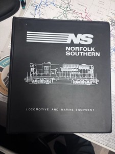 Norfolk southern Railroad And Marine Equipment Diagram Book And Binder 1984