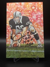 JIM OTTO SIGNED GOAL LINE ART SERIES 1980 HOF SET BREAK 4607/5000 PSA/DNA CERT