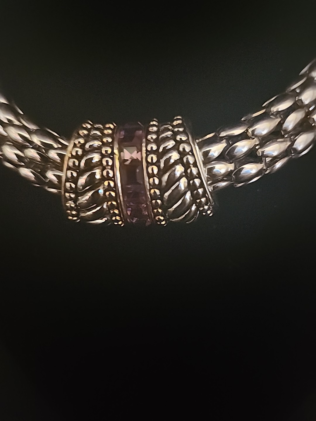 Silvertoned Lightweight Chain Statement Choker/Ne… - image 5