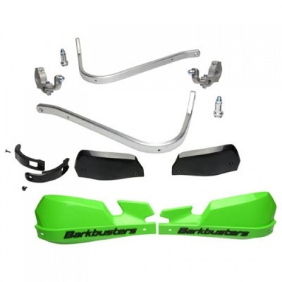 Barkbusters Universal VPS Two Point Mounted Handguard Kit Green 7/8'' Bars