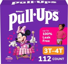 Pull-Ups Girls' Potty Training Pants, Size 3T-4T Training Underwear 32-40 lb...