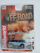 Auto World Off Road 1971 Ford Baja Bronco Blue HO Slot Car