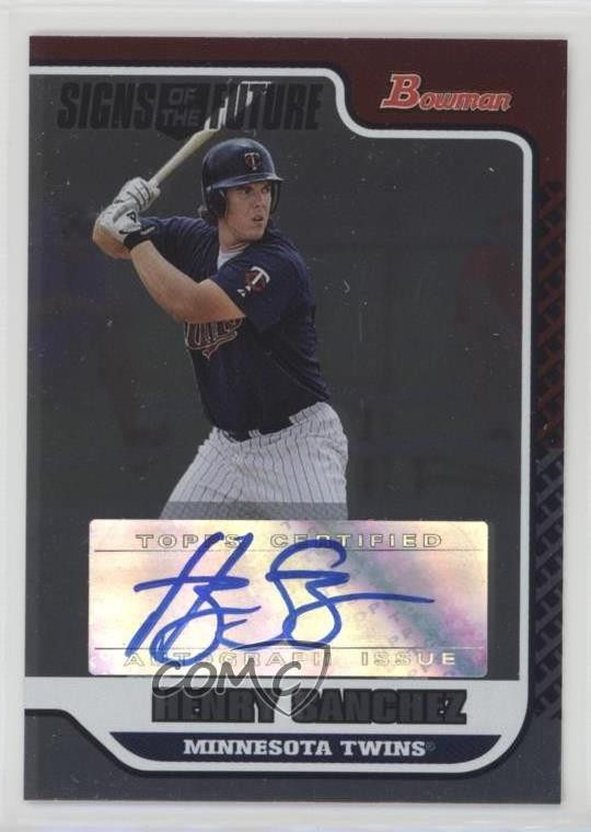 2006 Bowman Draft Signs of the Future Henry Sanchez #SOF-HS Auto 1k5