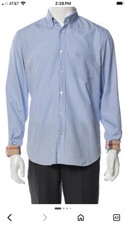 BURBERRY LONDON Mens Fine Cotton Button Down Shirt-Nova Check Accents-Sz 15 1/2