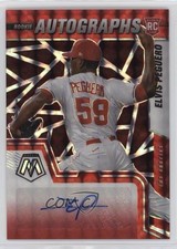 2022 Panini Mosaic Rookie Choice Fusion Prizm Elvis Peguero #RAM-EP Auto 0sm1