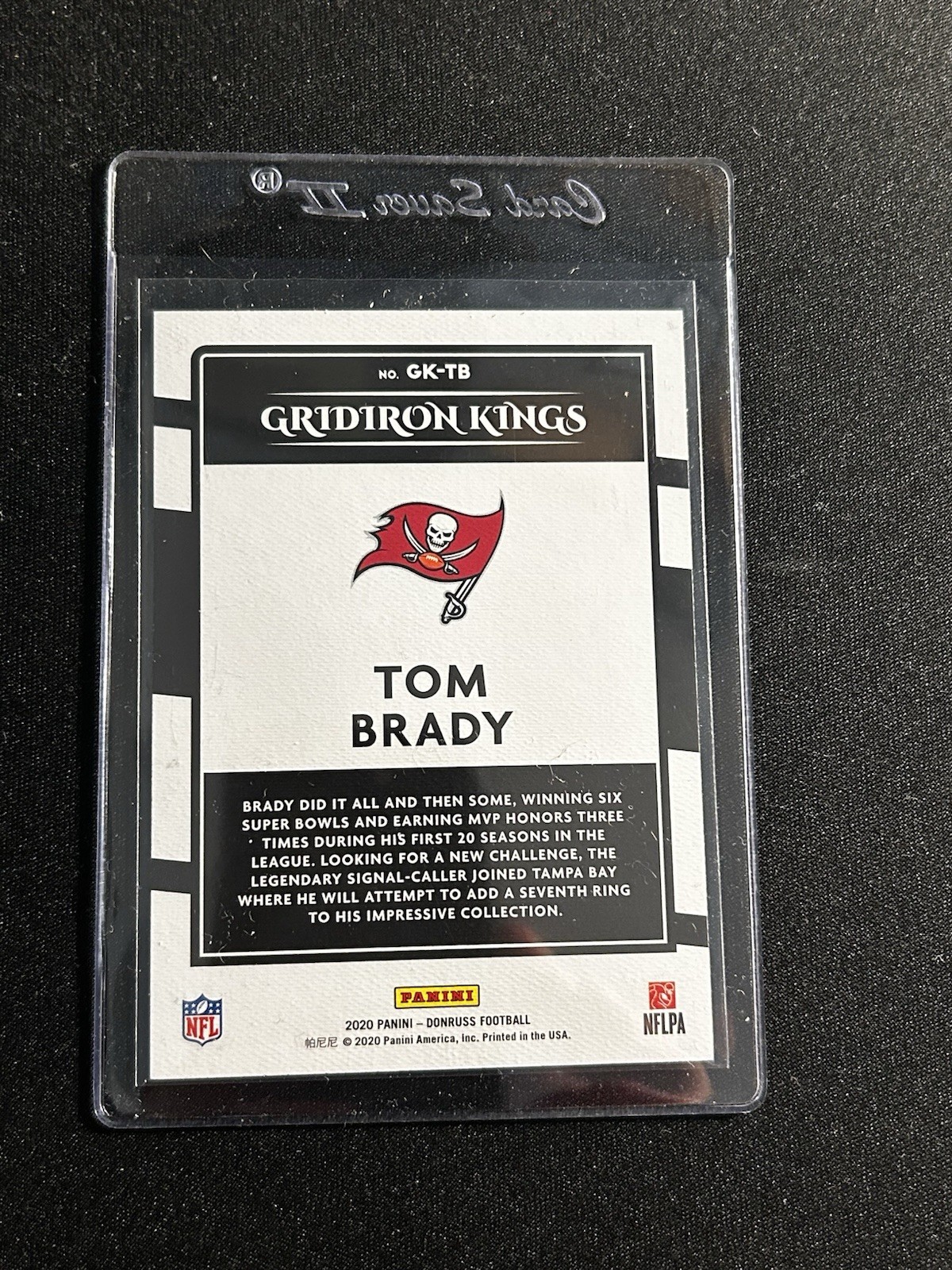 TOM BRADY 2020 Panini Donruss Gridiron Kings #GK-TB Buccaneers Football Card