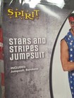 NEW Spirit America Stars Stripes Adult Jumpsuit Size L/XL 4th Of July FIFA CUP — photo 4