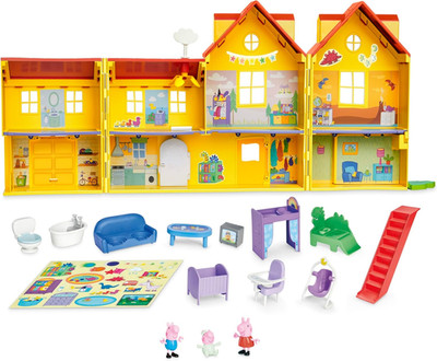 Peppa'S Big Family House Playset with 3 Figures, 11 Accessories, 2025 Version wi