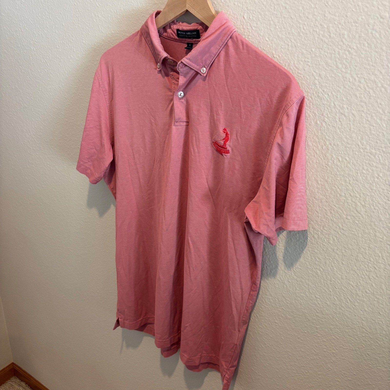 Peter Millar Crown Crafted Red Pinehurst Polo M - image 4