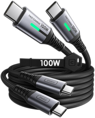 USB C to USB C Cable, (6.6Ft, 2-Pack) 100W USB C to C Fast Charging Cord, Braide