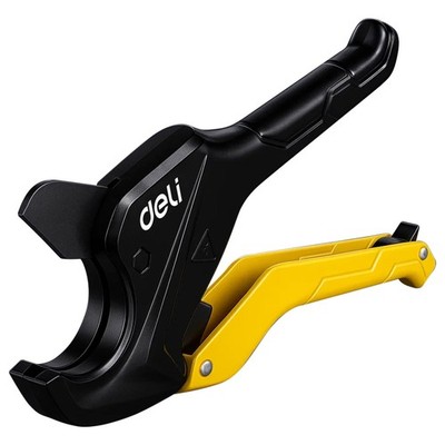 Deli PVC Pipe Cutter Heavy-Duty Ratchet Pipe Cutter Tool for PVC, PPR, PE, PEX