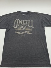 Oneill Medern Fit T-shirt Men L Gray Graphic Print Logo  44697