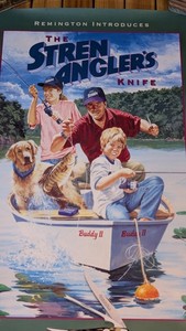 Remington 1996 Stren Angler’s Knife Poster "All Lines Busy" - See Pics