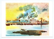 Künstler Ak Gerhard Stengel Früher Morgen am Irtysh