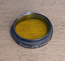 Leica E.Leitz.Wetzlar A-36 Black Rim Yellow With no.2 Filter