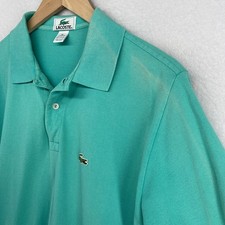LACOSTE Shirt Mens M 1/2 Patron Golf Tennis Polo Pique Cotton Green Izod VTG USA