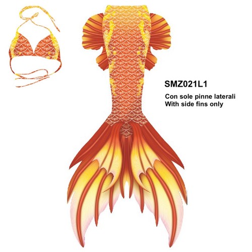 Costume Coda Sirena Unisex Donna Professionale Mermaid Tail Adulto SMZ021-L1 - Foto 3 di 15
