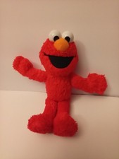 Sesame Street ELMO, 8.5" Tall, Soft Plush Doll Fabric Pre-Owned RED
