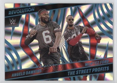 2022 Revolution WWE Sunburst 78/99 Angelo Dawkins Montez Ford #146 Patch Tag qw7